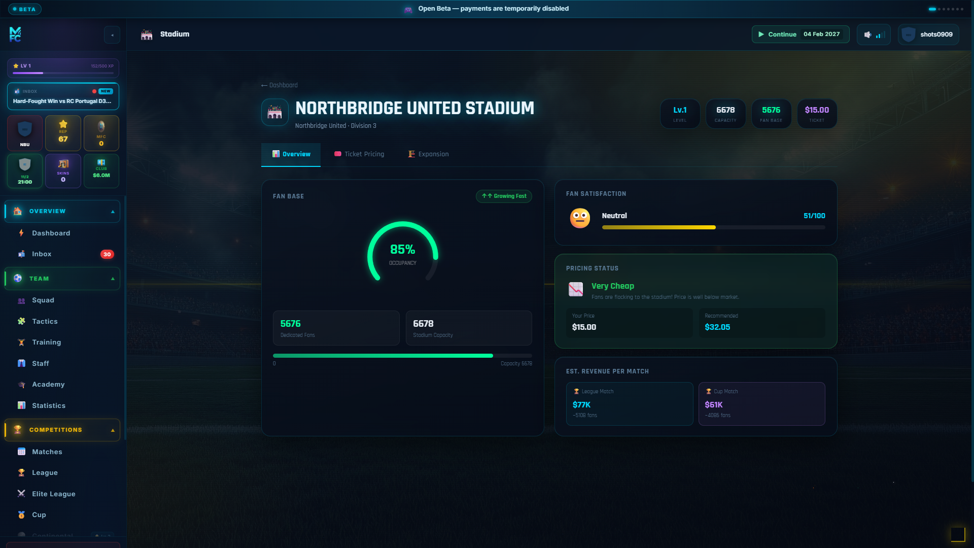 Club โ stadium