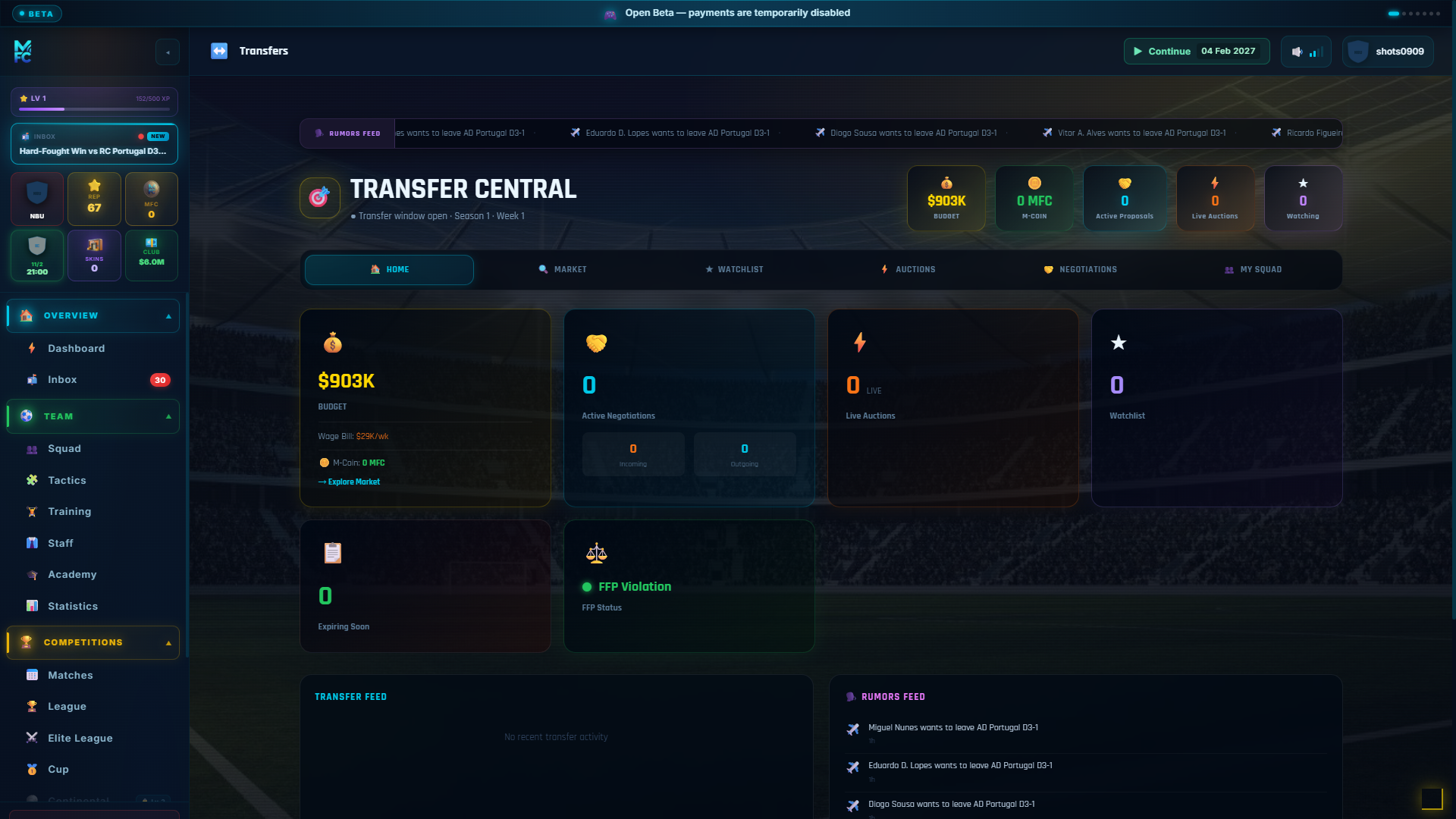 Market โ transfers